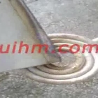 induction quenching for knife blade with flat coil